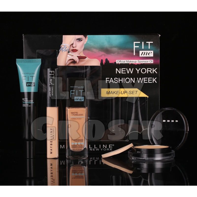 Myb Fit Me 4in1 /makeup 1 set make up lengkap tahan lama Myb Fit Me 4in1 Foundation - Bedak - Primer
