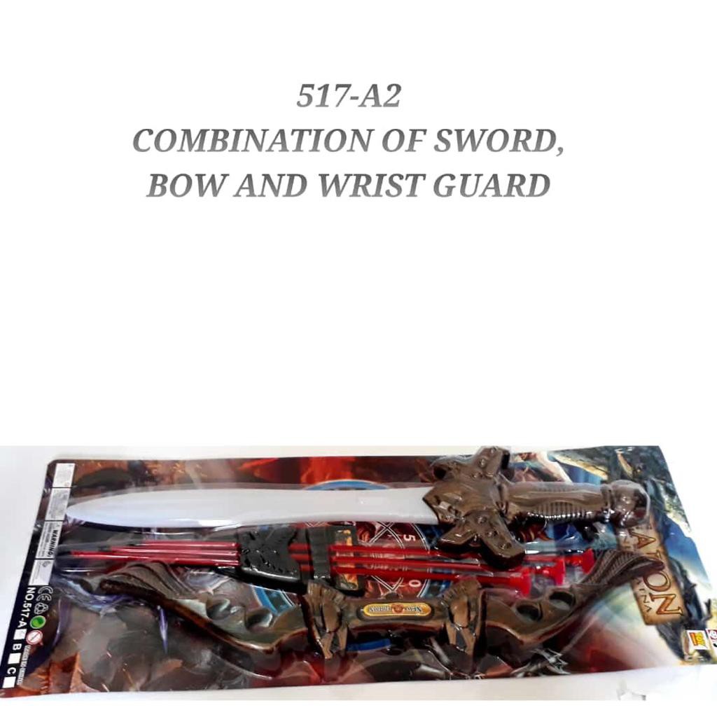 Mainan satu set pedang,busur, dan panah