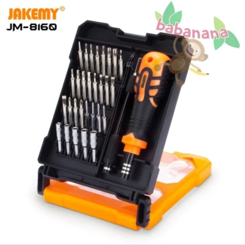 Jakemy JM-8160 33 in 1 obeng set screwdriver hex tool kit laptop hp