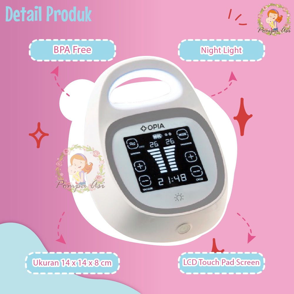 Opia Diamond Breastpump Electric Pompa Asi Elektrik Alat Perlengkapan Air Susu Ibu Untuk Bayi By Mallpompaasi