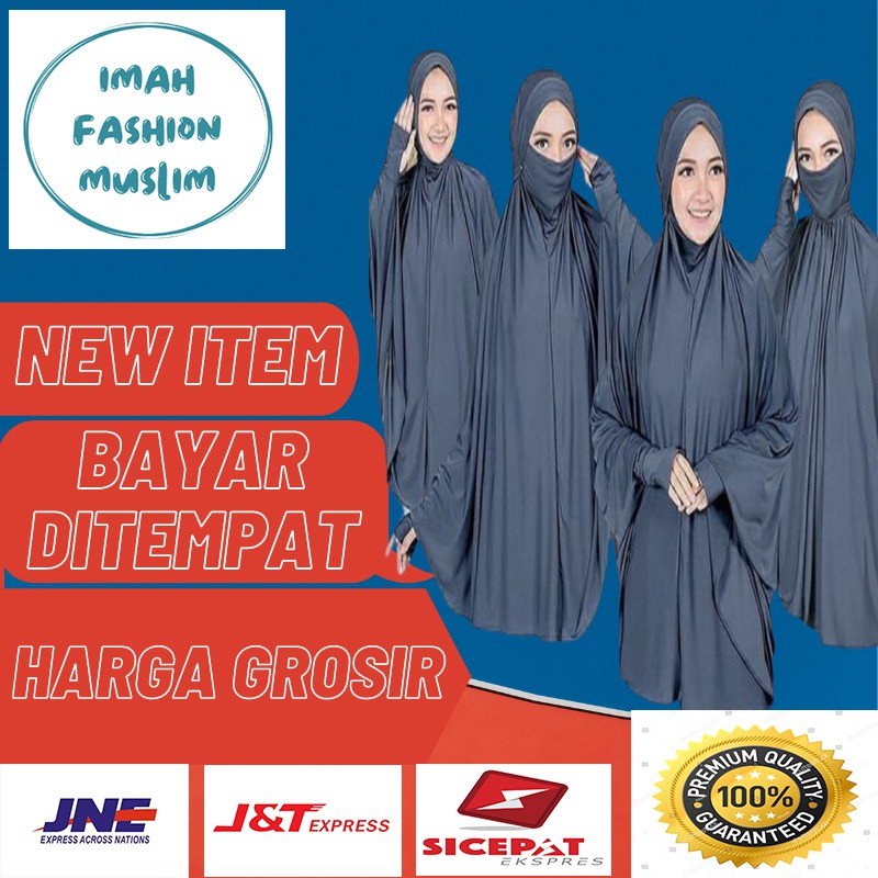kerudung instan hijab instan jilbab instan bergo khimar cadar lengan panjang jumbo murah A20