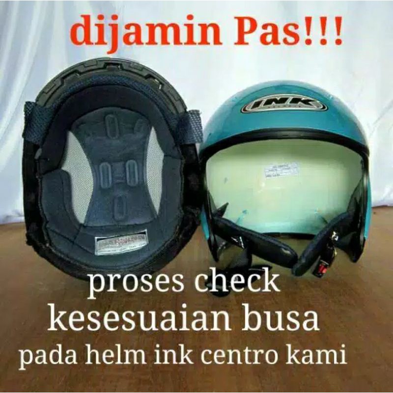 Busa helm fullset ink centro jet sentro komplit, bupiler, busa pipi tali gasper visor kaca bukan ori