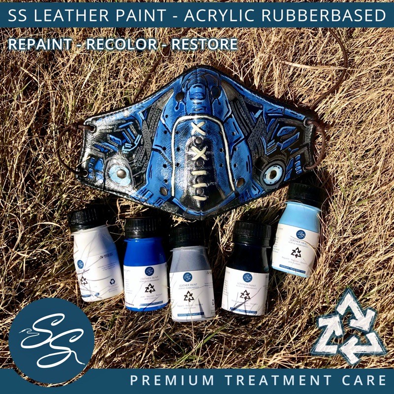 Cat Sepatu Kulit SS Leather Paint - Acrylic Rubber Cat Midsole, Rubber, Boost - Cat Tas Jaket Kulit-7