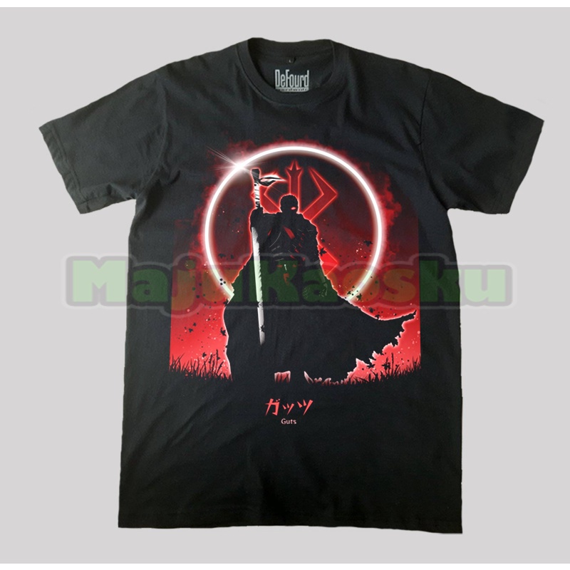Kaos GUTS BERSERK, Anime Berserk T-Shirt, Kaos Berserk Japan Anime