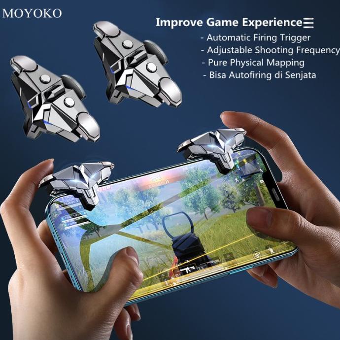 PUBG Automatic Firing Joystick Trigger L1 R1 Tembak Otomatis Battery