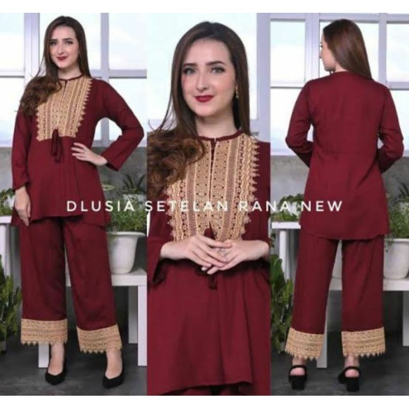 NEW SETELAN CELANA PANJANG GAMIS ARAB ZEERA DLUSIA RANNA LENGAN PANJANG
