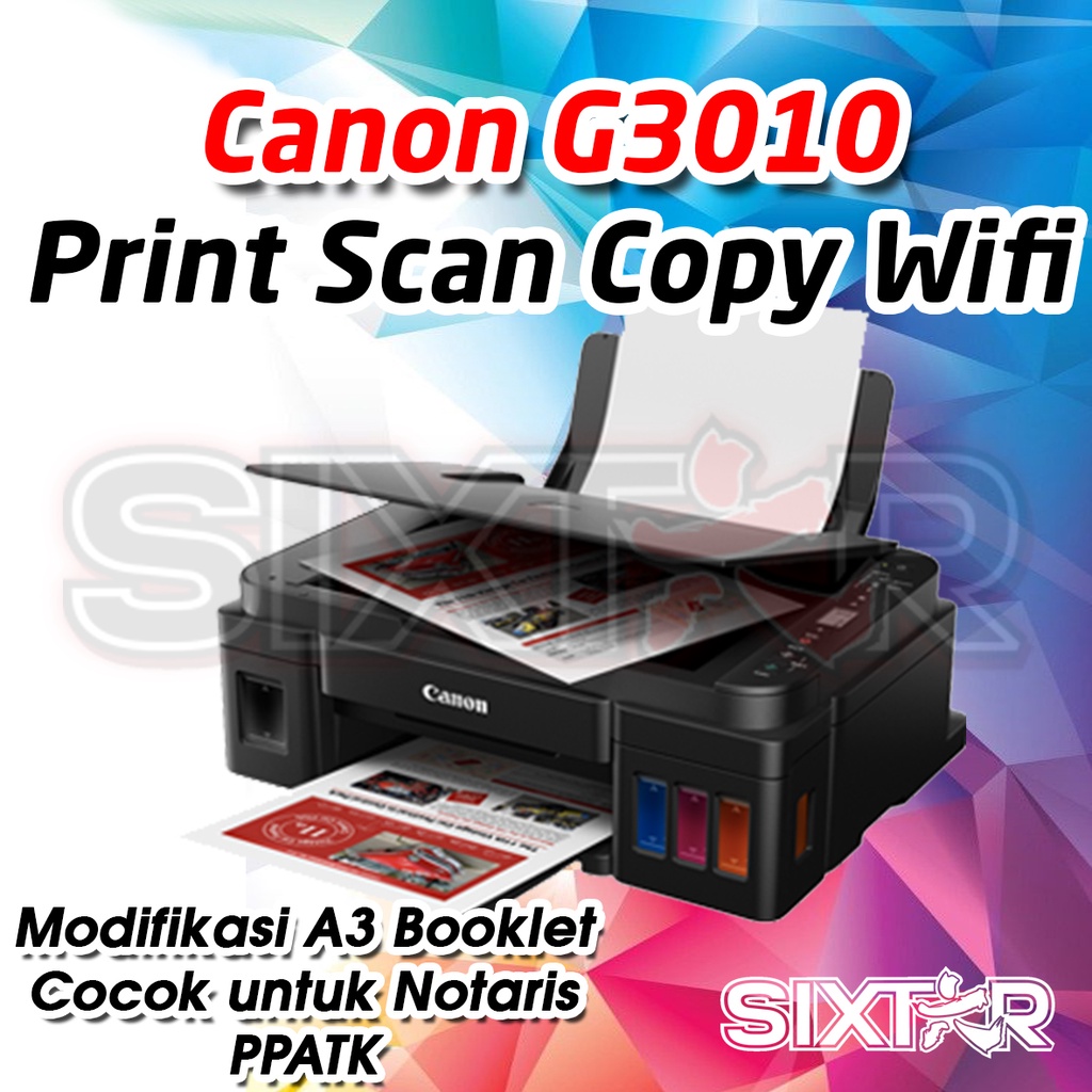 CANON PIXMA G3010 PSC WIFI - MODIFICATION A3 BOOKLET NOTARIS