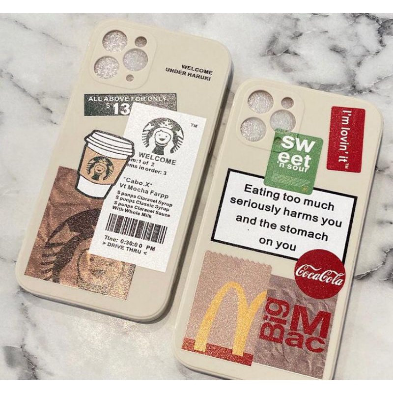 CASE SILIKON PRINT STARBUCKS IPHONE 6/6+ 7/8+ XS XR XS MAX 11 11 PRO 11 PROMAX