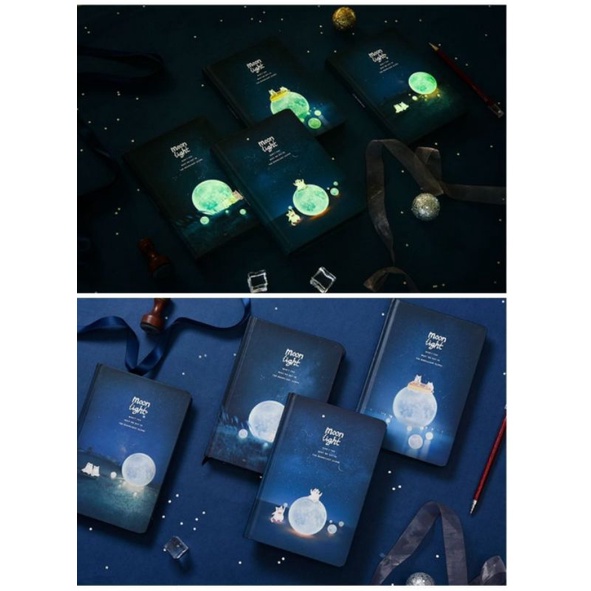 

Diary Book Cover Glow In The Dark/ Moonlight/ Notebook Glow In The Dark