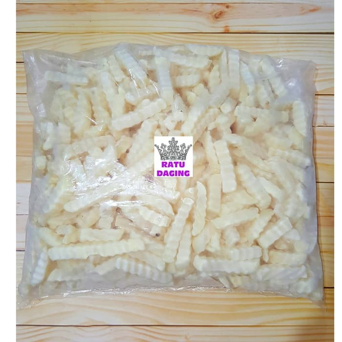 

Kentang Crinkle Cut / Kentang Goreng @10kg - HARGA LANGSUNG UNTUK 10 KG