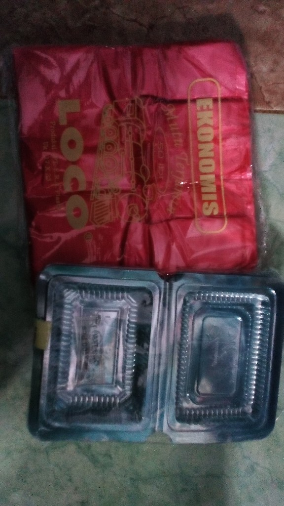 Plastik Mika Kue Mika Kotak Kecil 5x 50pcs