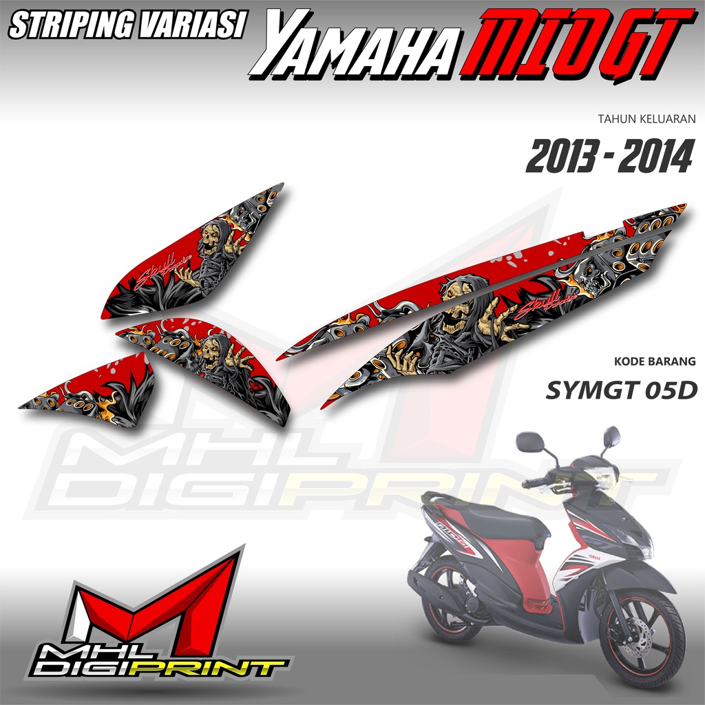 STRIPING VARIASI YAMAHA MIO GT - STIKER VARIASI MIO GT - SYMGT 05