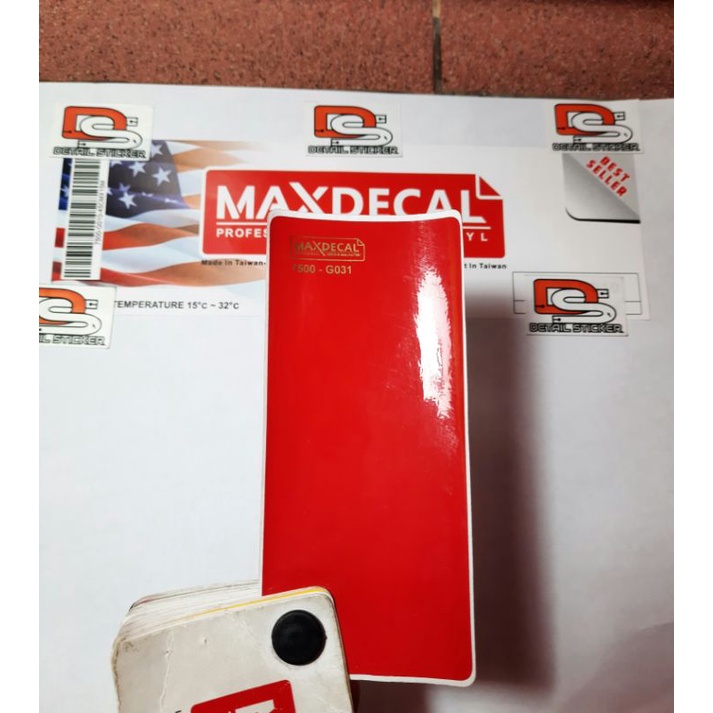 Sticker Stiker Skotlet Maxdecal Max Decal Merah Glossy Merah Doff 7500 G031 M031