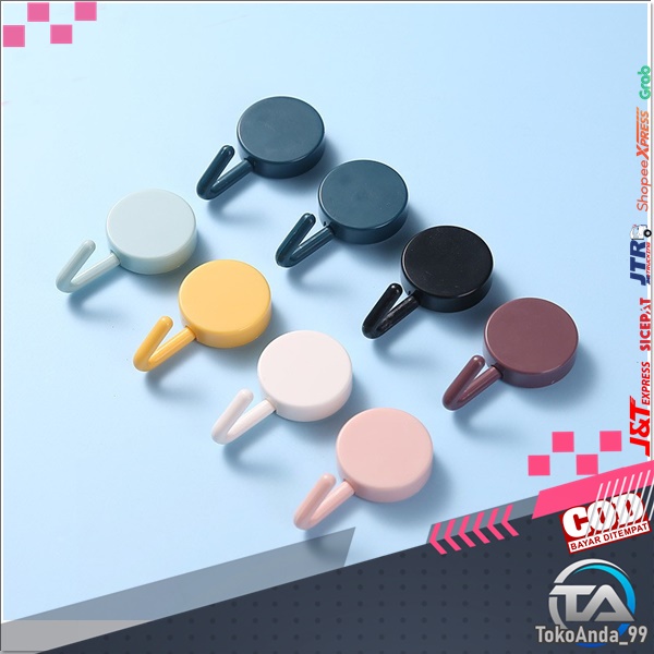 GANTUNGAN BAJU TEMPEL HOOK BULAT / GANTUNGAN HOOK TEMPEL GANTUNGAN BAJU TEMPEL DINDING