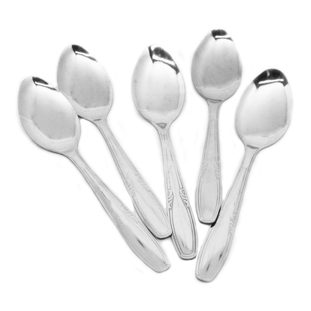 Sendok teh gula sendok es - sendok mini isi 12 pcs sendok set stainles steel