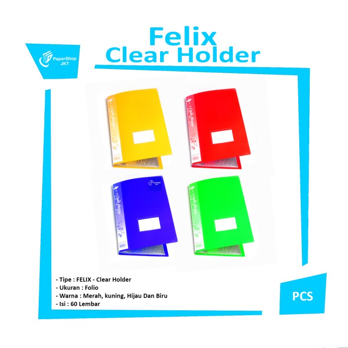 

READY Clear Holder 60 Lembar Folio Felix TERLARIS