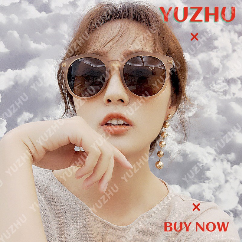 (YUZHU) Bayar di Tempat Korean Design Trendy Mata Kucing Kacamata Hitam Wanita Fashion Sunglasses Women