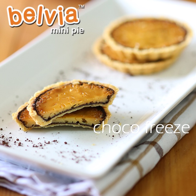 

Belvia Mini Pie Coklat (harus beli kelipatan 24 biji bisa mix rasa)