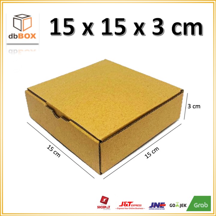 

Kardus 15x15x3 cm....Die Cut kotak Kue tart -aksesoris-dll