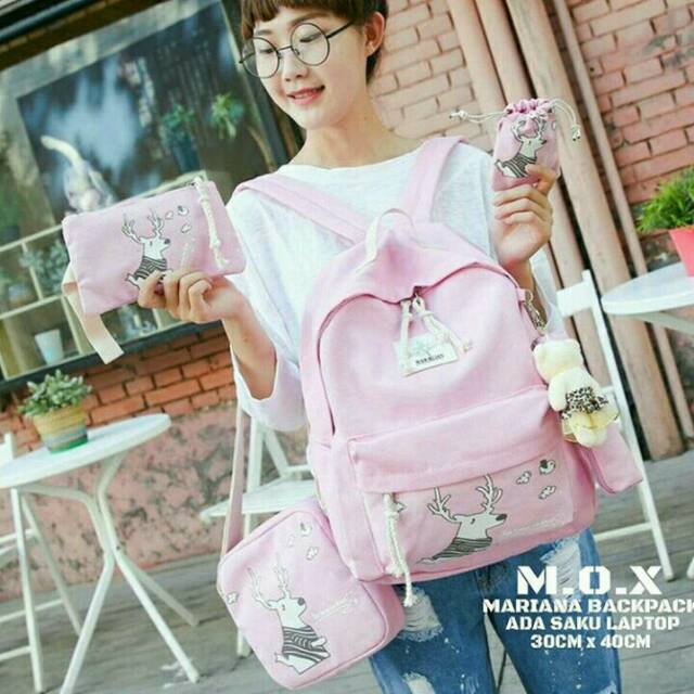 WAISTBAGS {{BISA COD}}Ransel 4 set anak sekolah jerafah