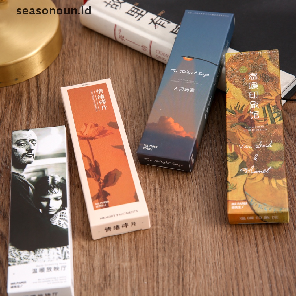 【seasonoun】 30 pcs/1 lot Warm series Paper bookmarks bookmarks For Books/Share/Tab .