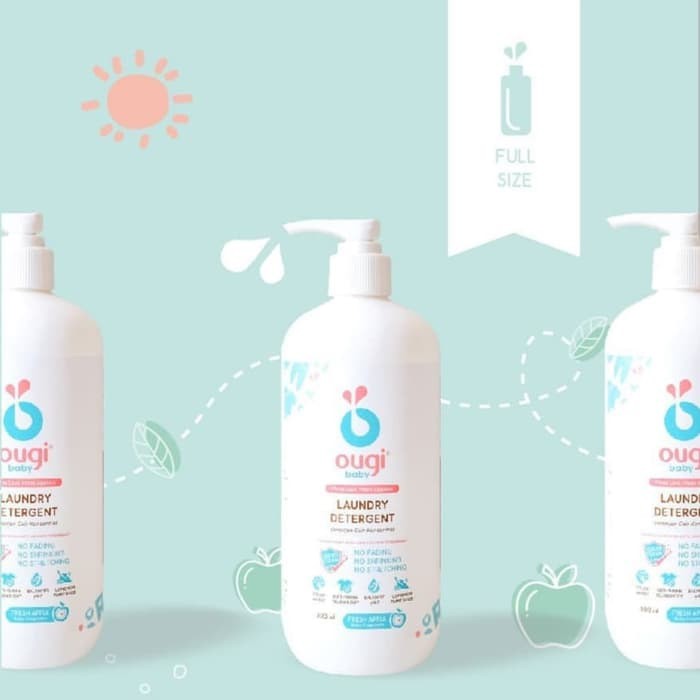 Ougibaby Laundry Detergent 500ml - Deterjen Sabun Cuci Premium Baju Bayi