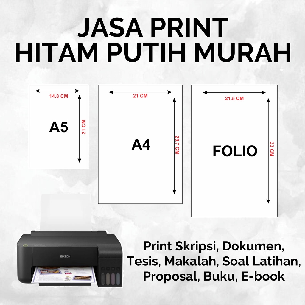 

JASA CETAK HITAM PUTIH / DOKUMEN A4