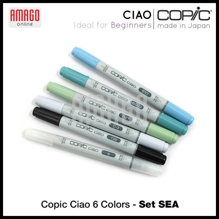 

Copic Ciao - 6 Color Set Sea - Ccm/6Se