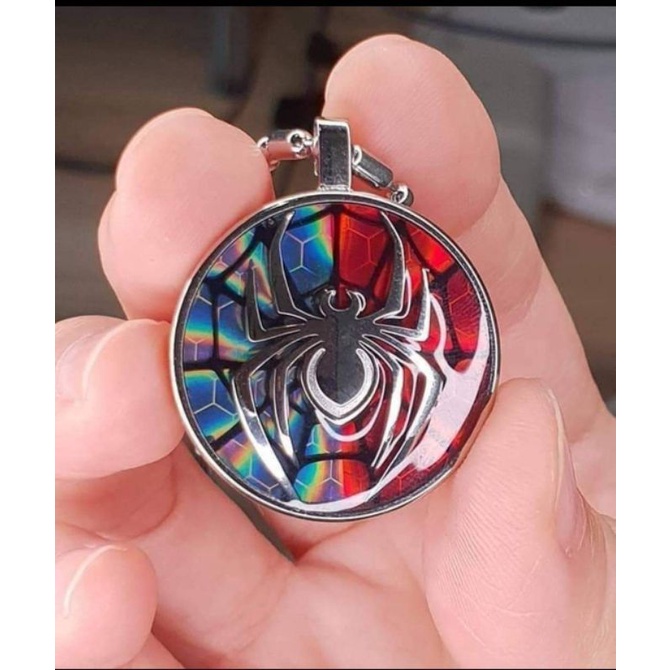 Pendant Spiderman MCI _ Kalung Pendant MCI _ Kalung Kesehatan MCI