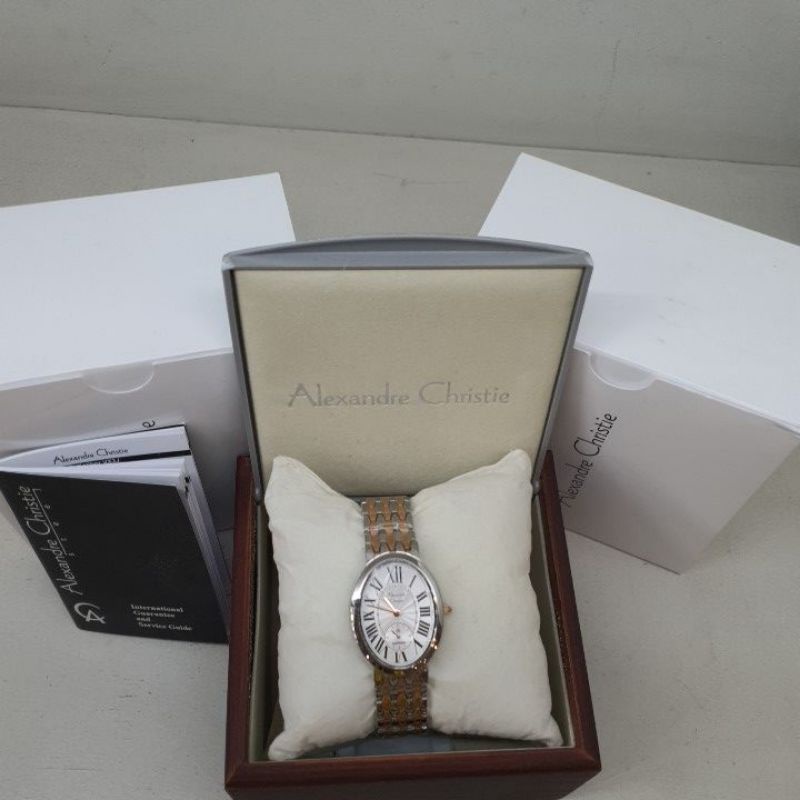 Jam Tangan Wanita Alexandre Christie AC2667LS AC 2667 LS AC2667 LS AC 2667LS Silver Rosegold