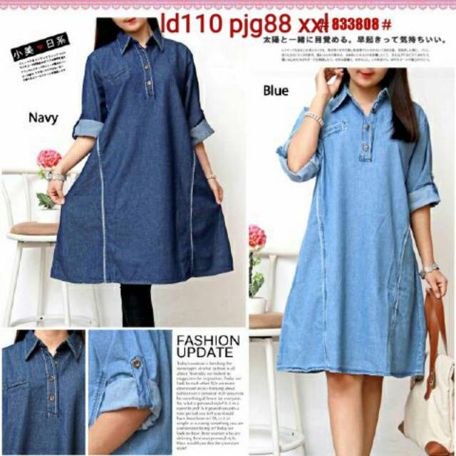 BAJU MENYUSUI / BAJU HAMIL / DRESS JEANS HAMIL / DRESS HAMIL JUMBO / TERUSAN HAMIL