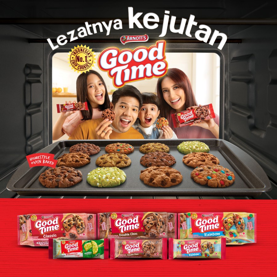 Good Time MINI Cookies DOUBLE CHOCO, ( HARGA 1 BOX ISI 12 )