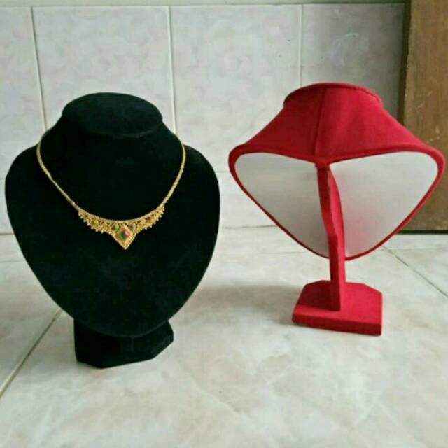 Display Kalung/ Manekin Leher/ Temp PERHIASAN KALUNG model Tanggung