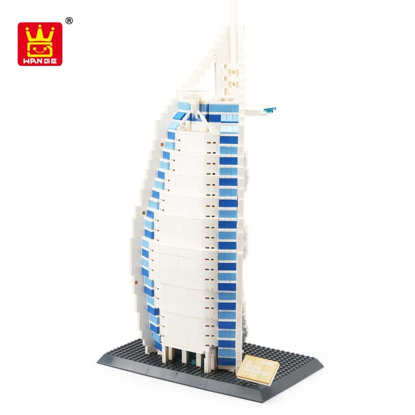 The Burj Al Arab Hotel of Dubai - Building Block Lego Brick
