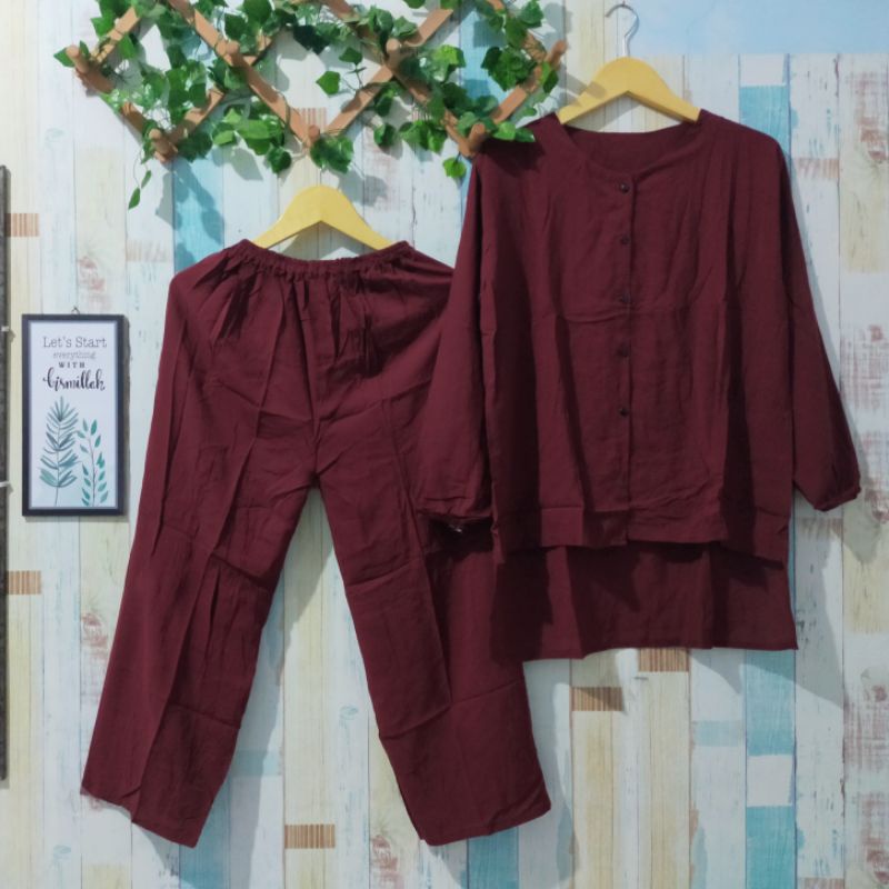LD 110 SETCEL RAYON TWILL/ONE SET ANDIN/ SETCEL ANDIN-Andin st marun