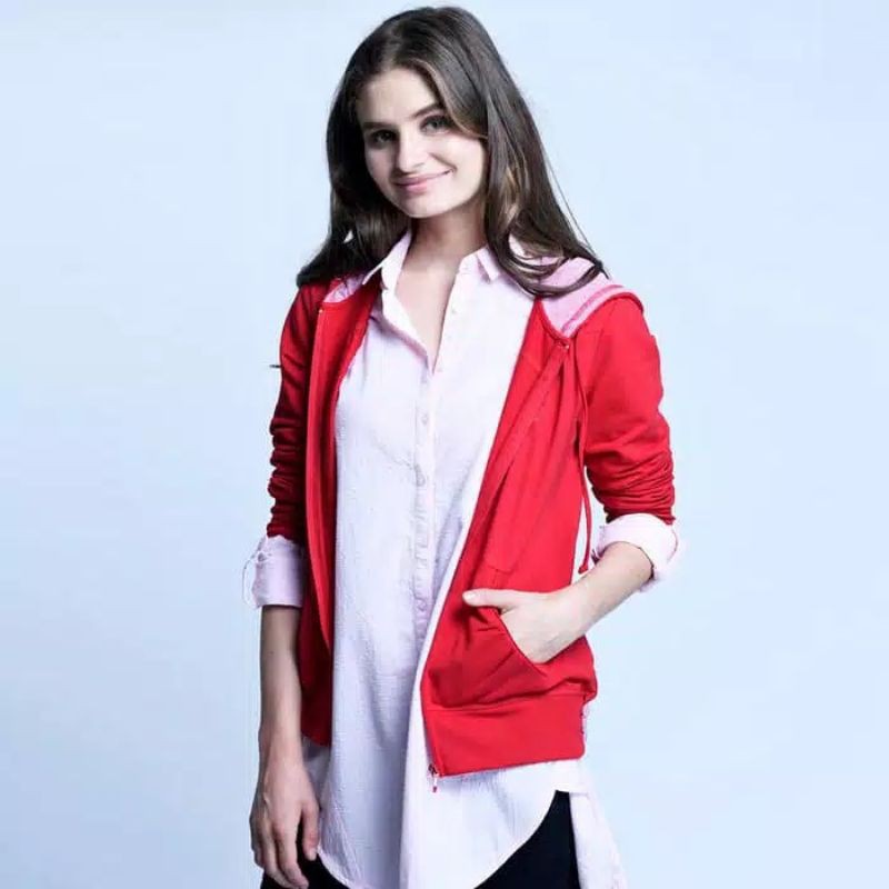 Jaket CARDINAL Wanita warna merah ukuran XXL dan XXXL /modernjombang