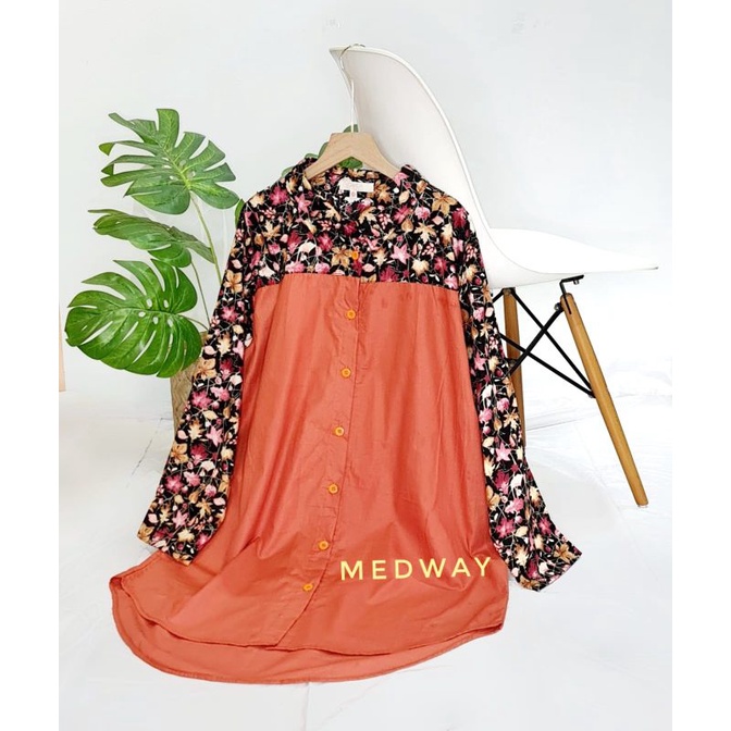 MARA BLOUSE KEMEJA OVERSIZE - MEDWAY