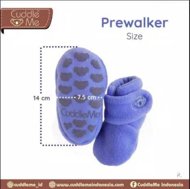 CUDDLEME Prewalker Sepatu Booties Bayi Anti  Selip Cuddleme Sepatu Bayi