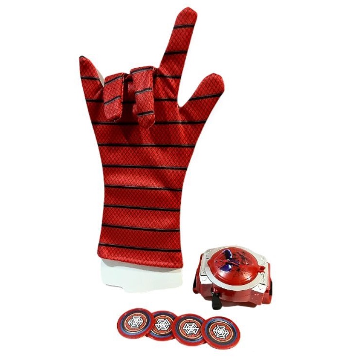 Mainan anak senjata Tajos spiderman bonus sarung tangan mainan model jam tangan