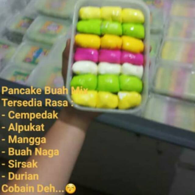 

pancake buah mix