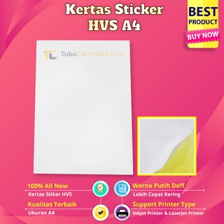 Jual Kertas Sticker HVS A4, Stiker Kertas HVS Lembaran, Sticker HVS ...