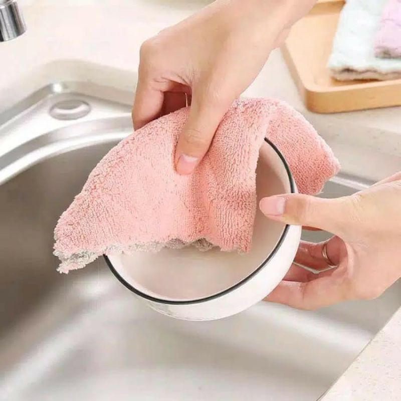 KAIN LAP MICROFIBER SERBET KAIN LAP PIRING, GELAS DAPUR ANTI MINYAK SERBAGUNA