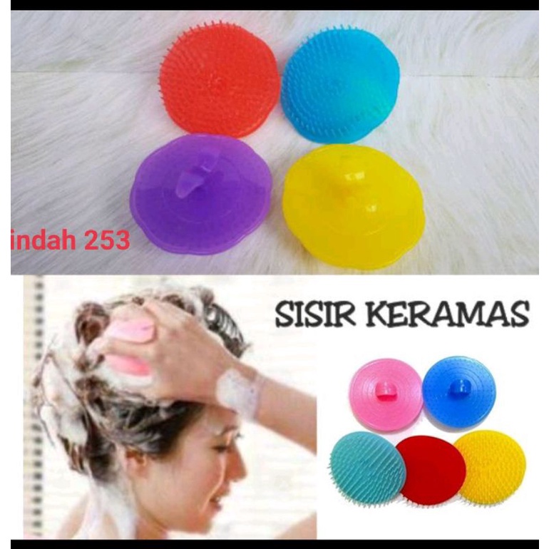 Sisir Keramas Salon Bulat Pijat Kepala Pomade Isi 24 Pcs Murah