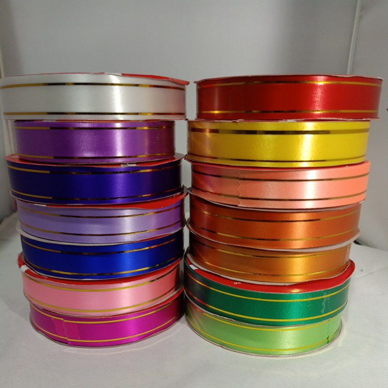 

Pita Kado 3/4 Inch / Pita Jepang List Emas 2 cm