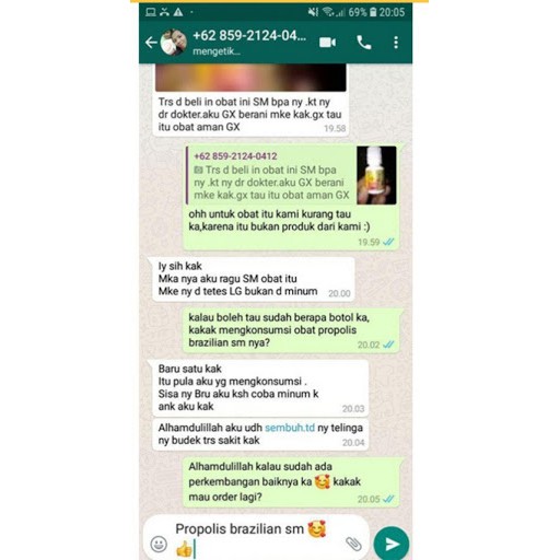 Propolis SM Untuk Telinga 100% Asli Aman Tanpa Efek Samping - Riswan Herbal