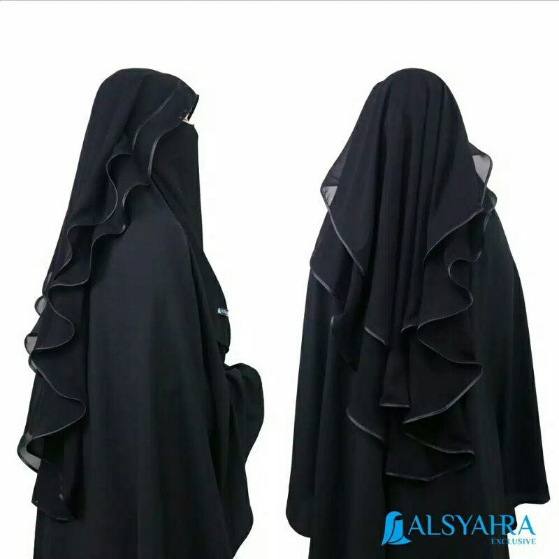 niqab butterfly 2 layer cadar butterfly niqob yaman nikop murah