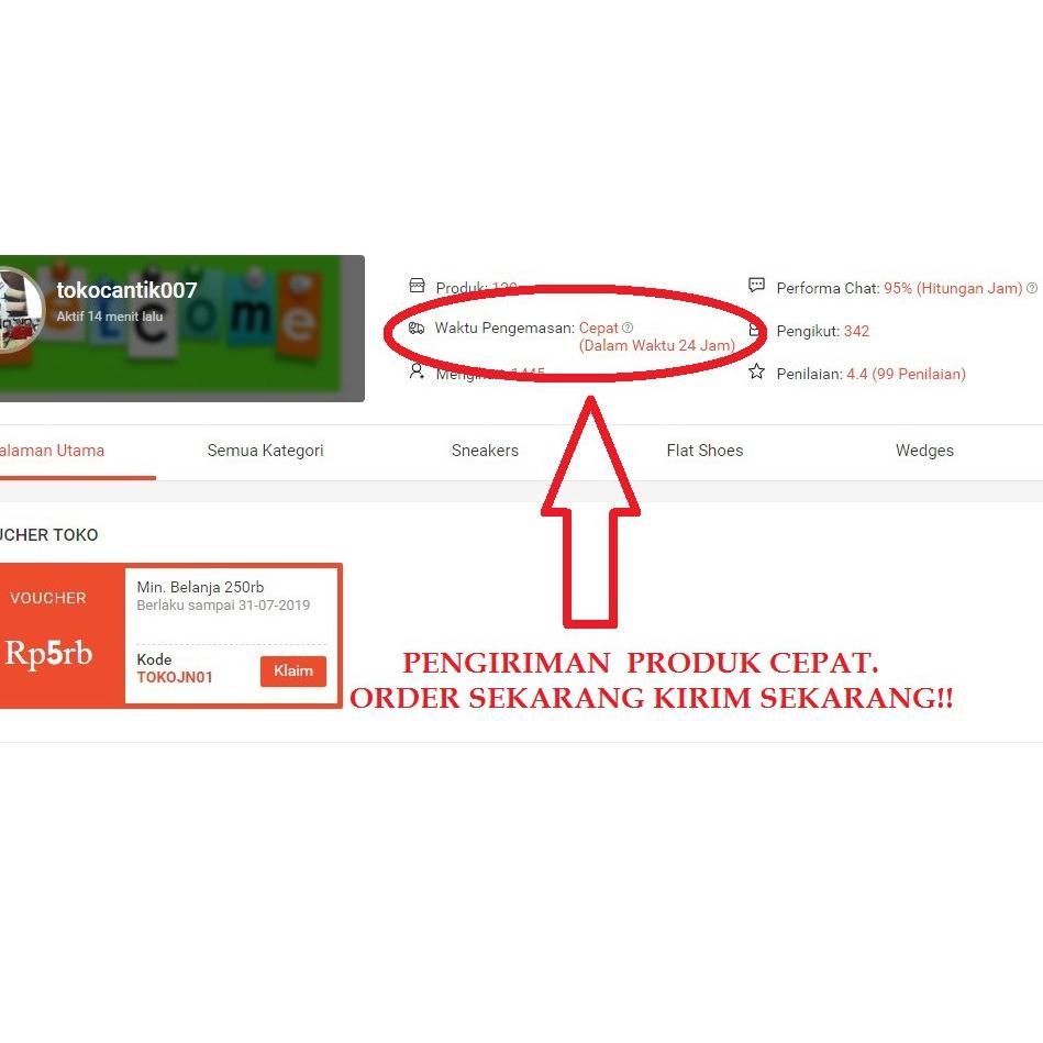 Terbaru.. SEPATU FLATSHOES WANITA / SEPATU WANITA BAHAN KAIN RAJUT SOL KARET WARNA