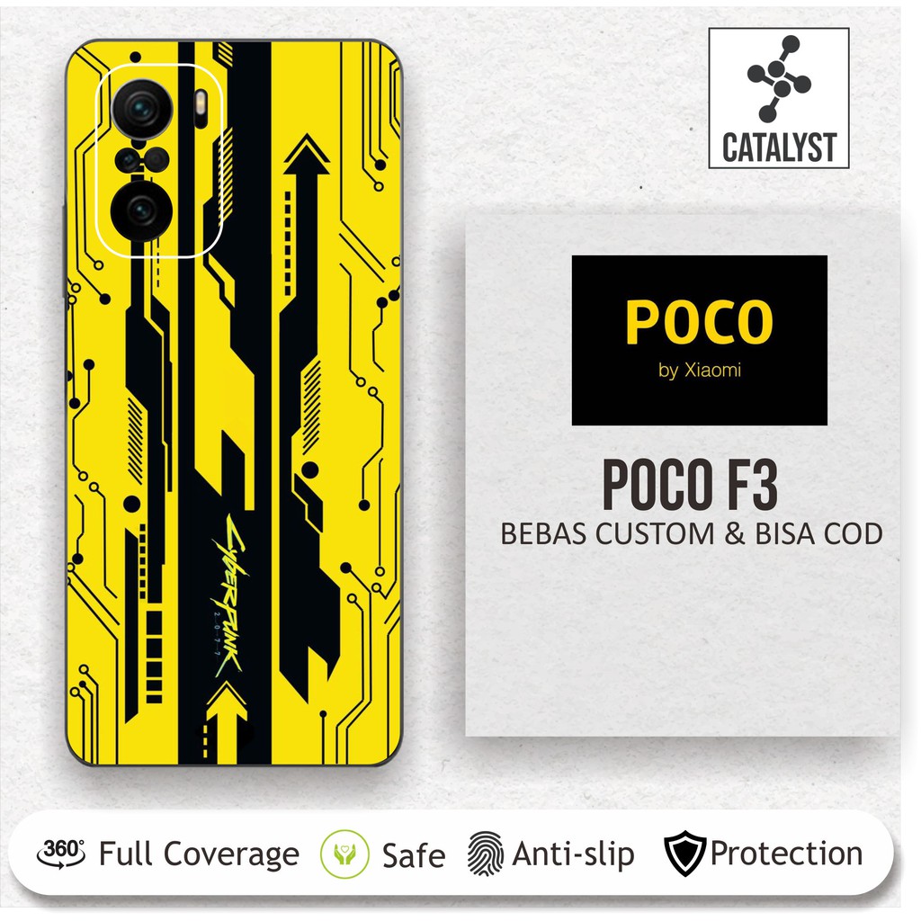 Garskin Skin POCO F3 CYBERPUNK BISA CUSTOM