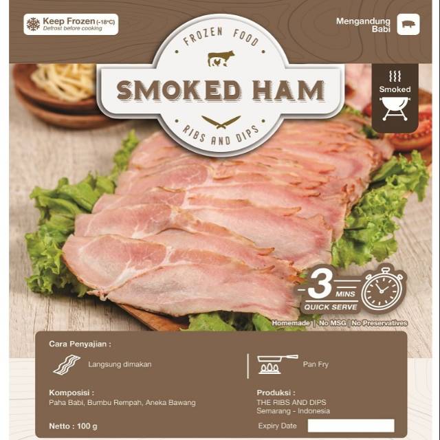

Homemade Smoked Ham 100gr