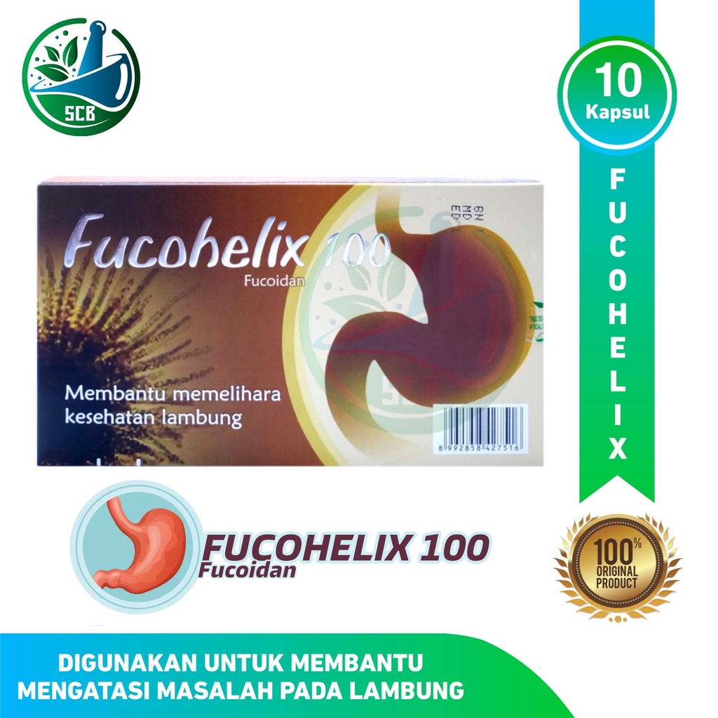 Fucohelix 100 mg Strip 10 Kapsul - Memelihara Kesehatan Lambung